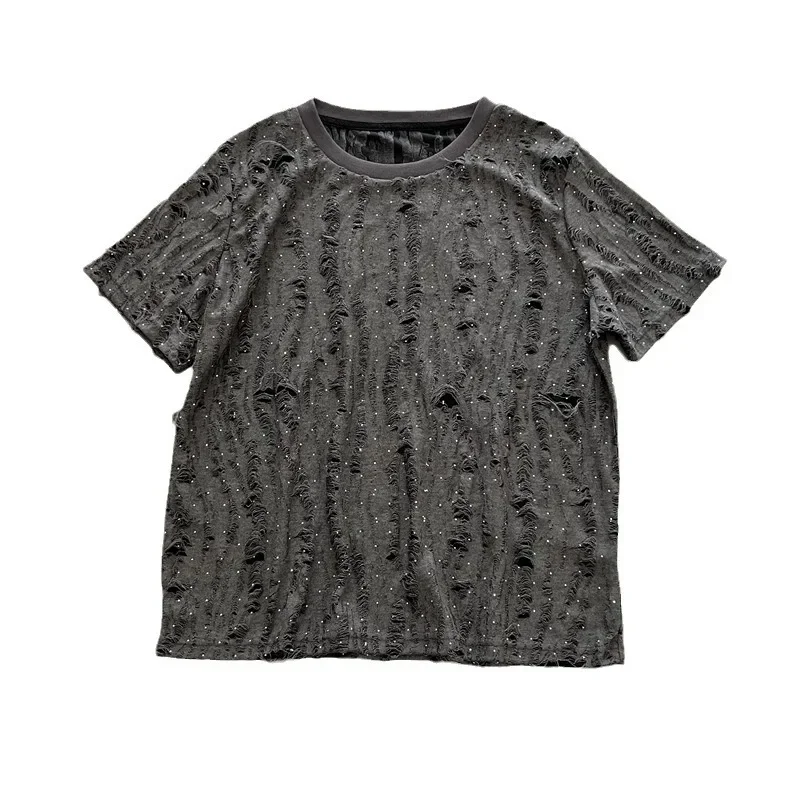 Футболка женская Винтажная с круглым вырезом Повседневная стильная рубашка