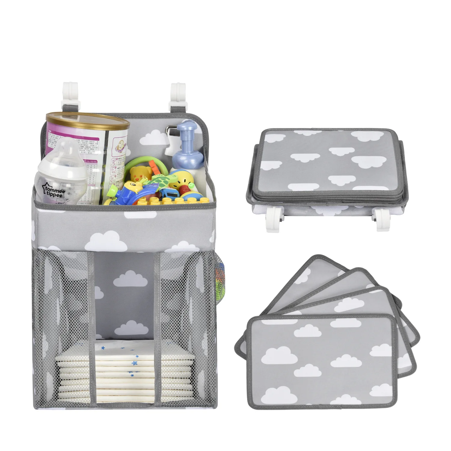 Органайзер для детской коляски сумка хранения новорожденной кровати предметы