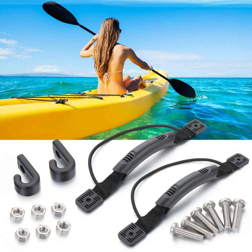 

Sports Easy to Install Accessories Screws Boat Side Mount Replacement Kayak Carry Handle Bungee Cord Oar Fixed Rope