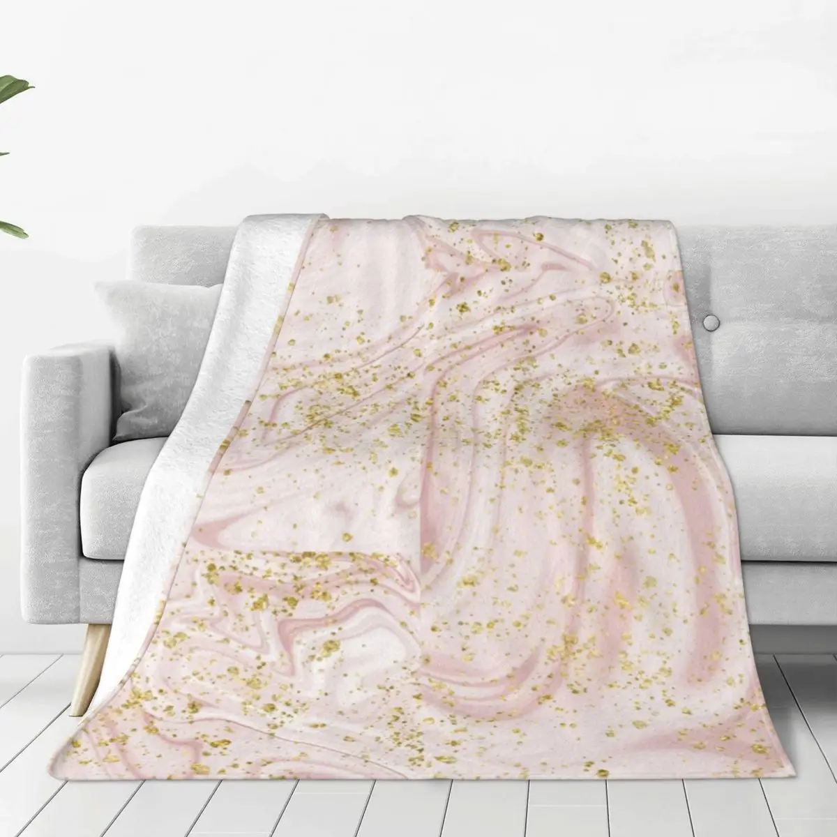 Original Geometric Flannel Throw Blanket Bedroom Sofa Person