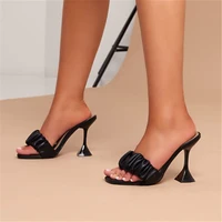 womens heel flip flops black high heels white sandals women mules slippers ladies summer shoes 36 43 calzado mujer