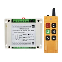 industrial 2000m dc12v 24v 36v 6ch wireless remote control led light switch relay output radio rf transmitter 433mhz receiver