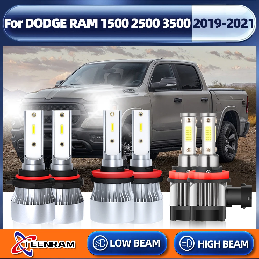 

Светодиодный лампы для автомобильных фар Canbus 60000LM 360 Вт светодиодный H11 9005 HB3 Противотуманные фары автомобильные лампы для DODGE RAM 1500 2500 3500 2019 2020 2021