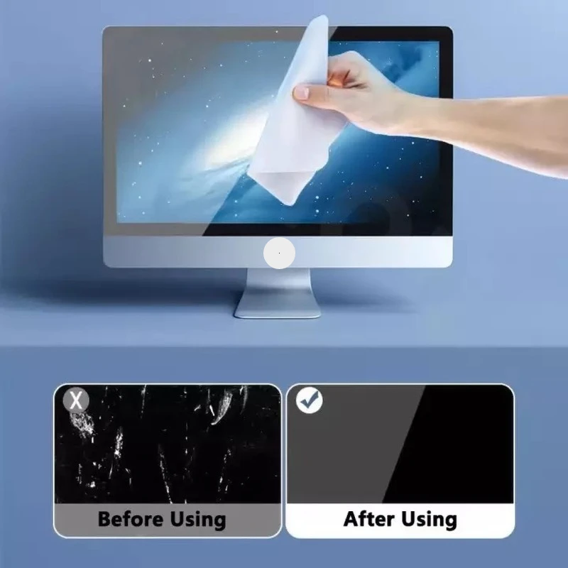 Двухслойная полировальная ткань из микроволокна для iPhone iPad Macbook iMac Watch Pro iPod