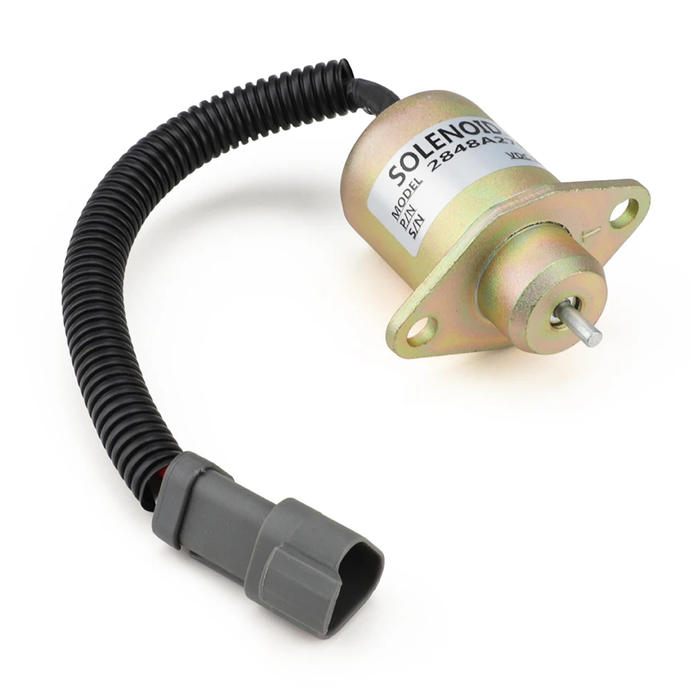 2848A278 Запорный электромагнитный клапан топлива 12 В для двигателя Caterpillar 246 216 226