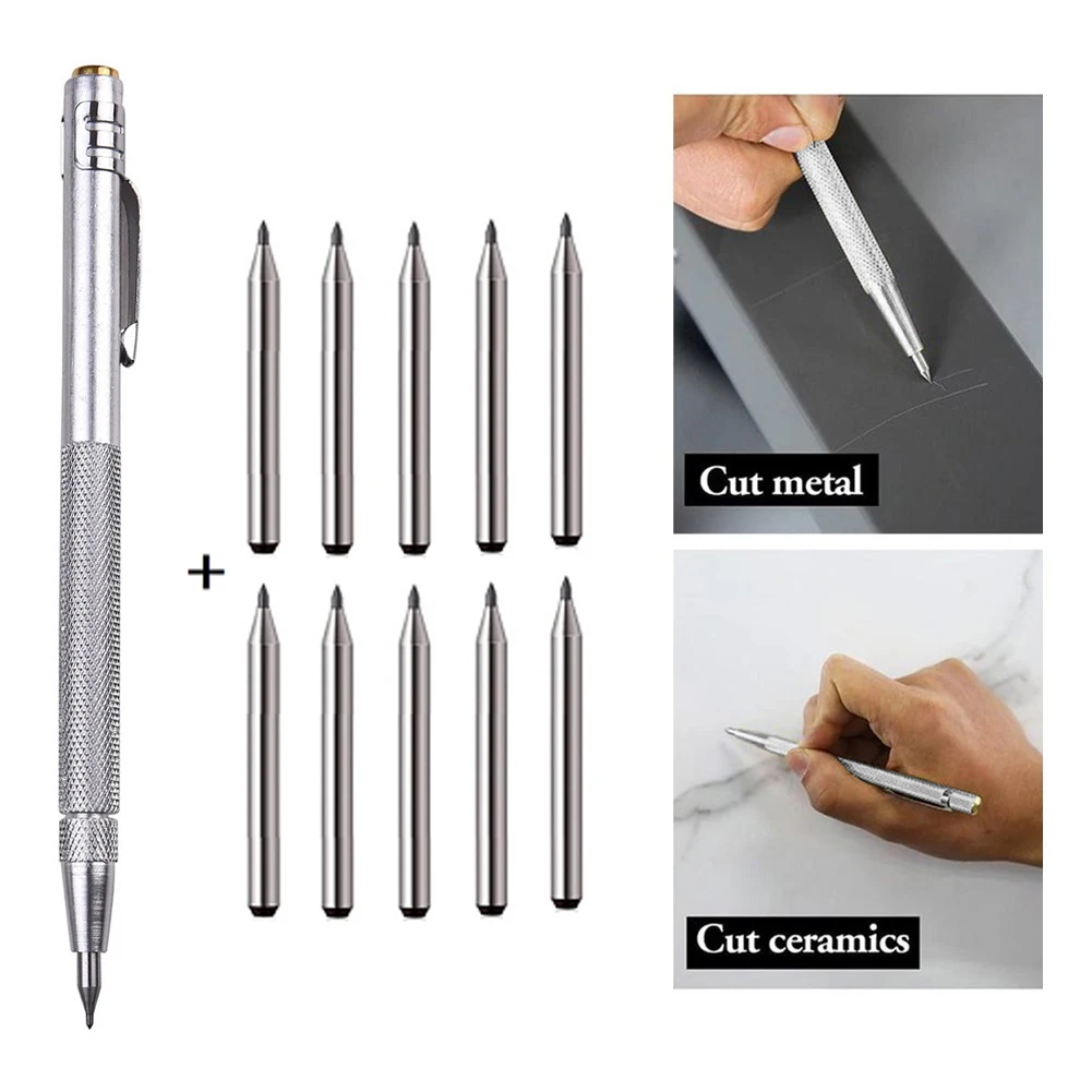 

Tungsten Carbide Tip Scriber Marking Etching Engraving Pen Glass Marker Tips Ceramic Cutter Scribing Marking Tools
