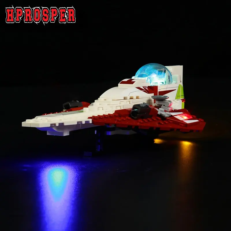 

Hprosper LED Light For 75333 Obi-Wan Kenobi’s Jedi Starfight Lighting DIY Toys Only Lamp+USB Power Cable(Not Include The Model)