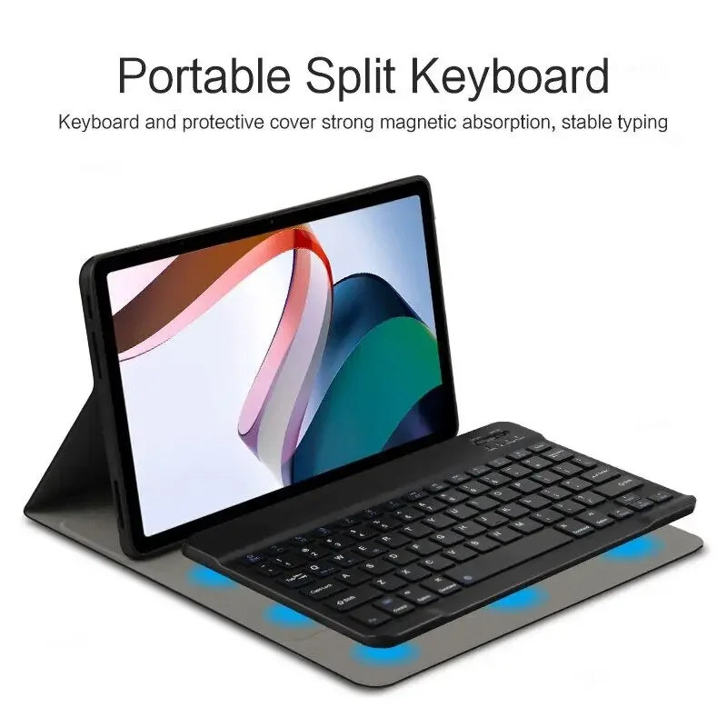 Магнитный съемный чехол для беспроводной Bluetooth-клавиатуры и мыши Xiaomi RedMi Pad 2022 10 6 с