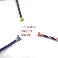 luxury brand original braided rope magnetic buckle bracelet fashion couple bracelet nautical rope lucky rope bracelet with logo
