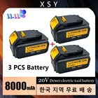 Литиевая батарея KEPAH 20 в 8 Ач 8000 мАч для электроинструментов DeWalt DCB200 DCB205 DCB201 DCB203, перезаряжаемый Электрический инструмент