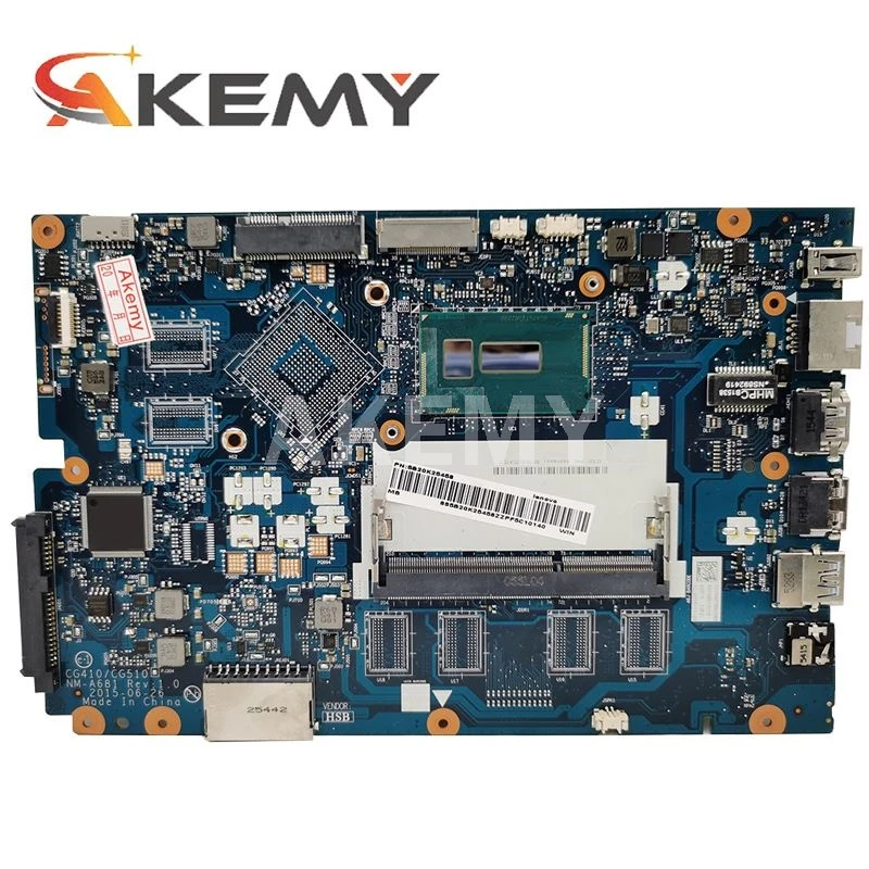 NM-A681 материнская плата 3825U I3 I5 I7 CPU 0GB RAM для Lenovo Ideapad 100-15IBD 100 15IBD CG410/CG510 Материнская