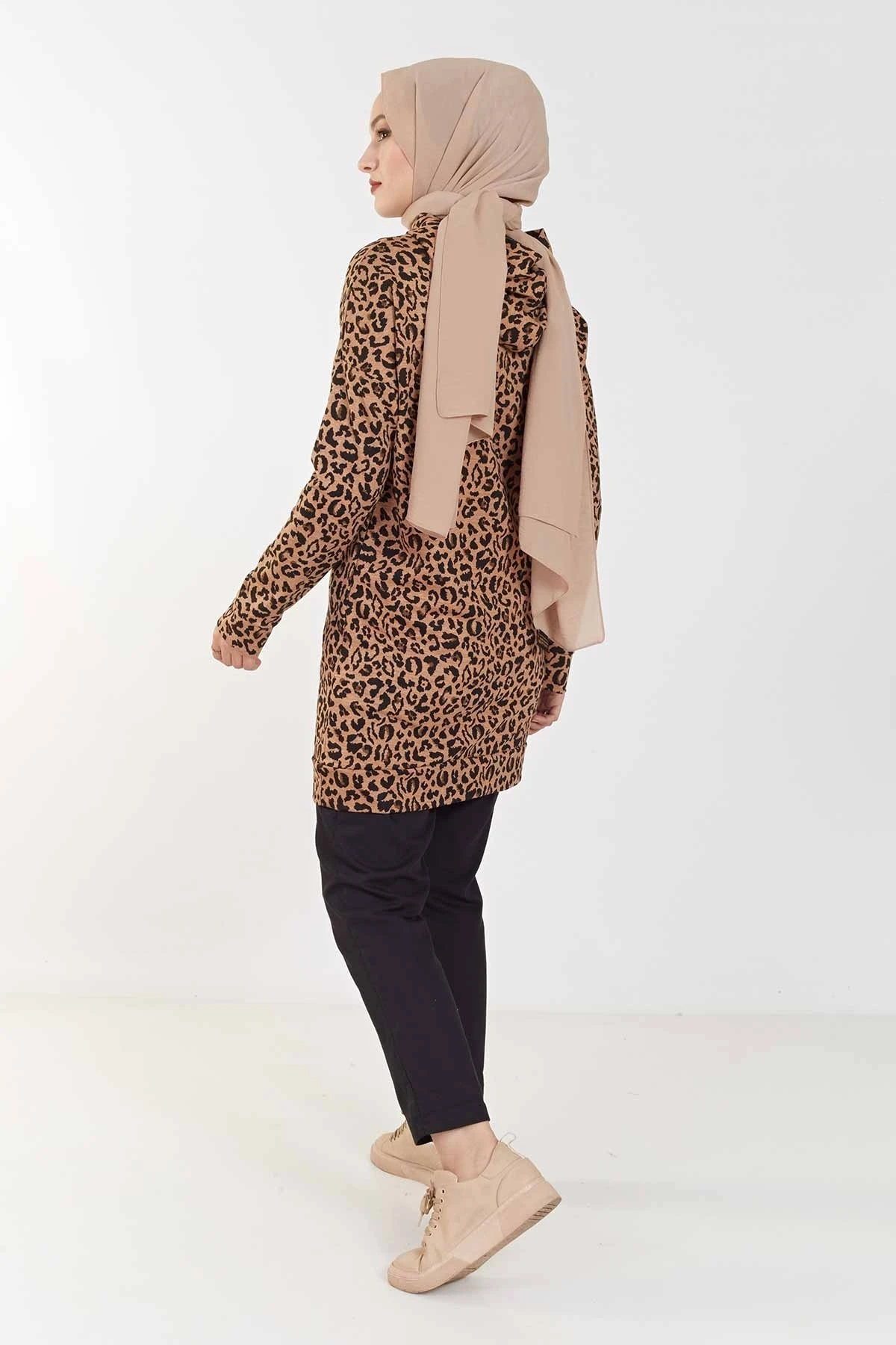 Leopard print Hooded Tunic ER