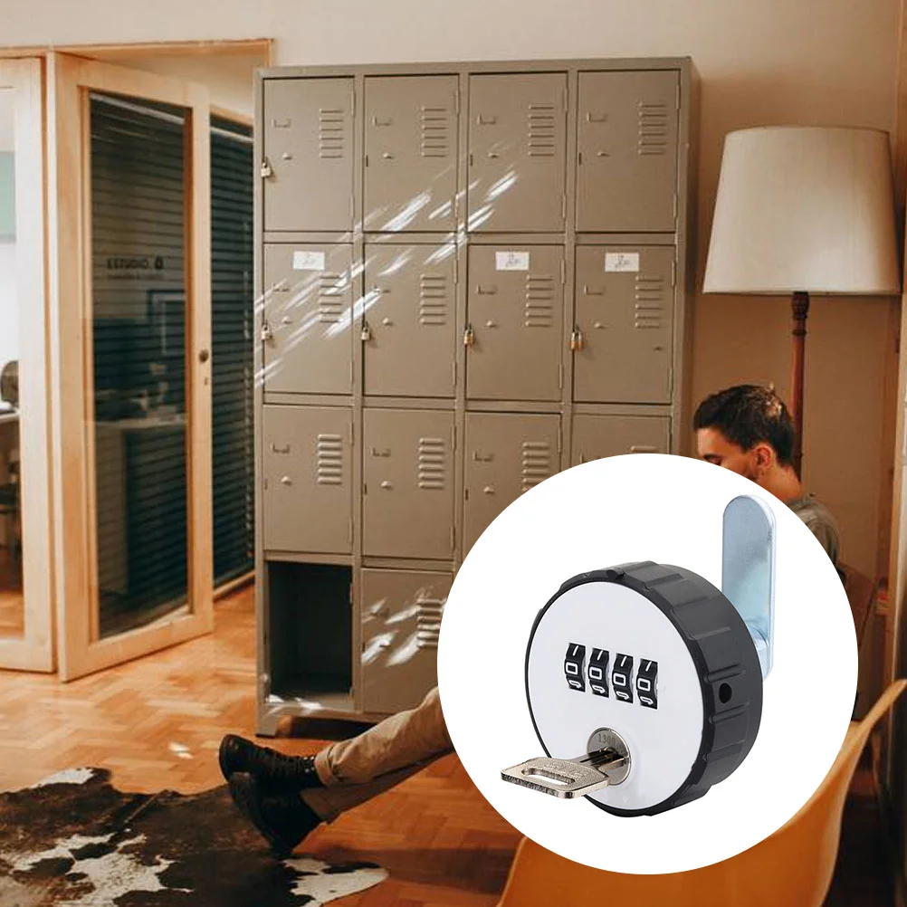 

Lock Cam Padlock Digit Code Wardrobe Cabinet Number Cylinder Password Key Adults Combo Mechanical File Dial Round Box