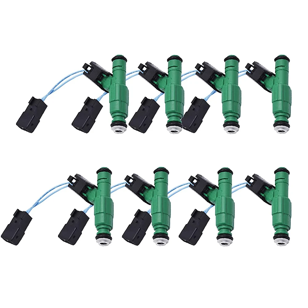 

8Pcs Fuel Injectors with Plugs for 1996-1999 Dodge Ram Dakota 5.2L 5.9L 318 360 0280155789, 53030778