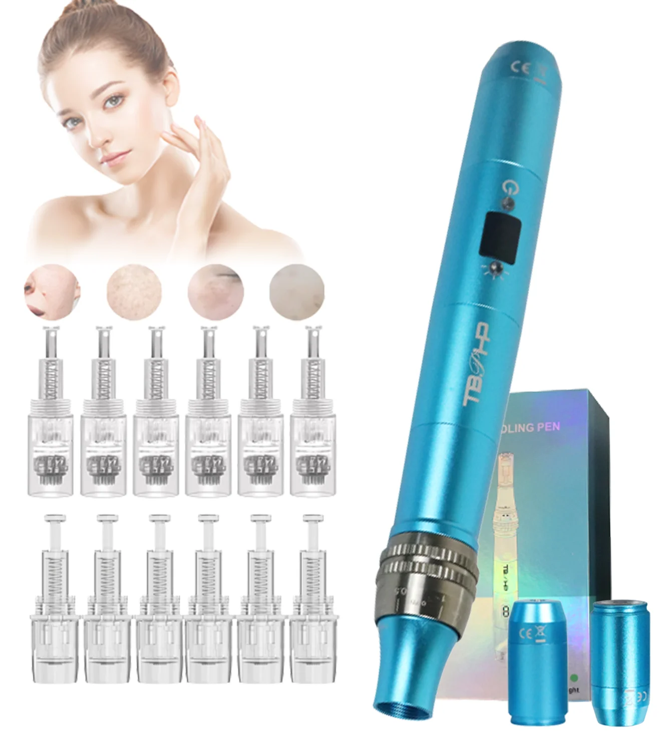 

The New smart microneedling dermapen rechargeable battery skin care derma pen Electric Micro Needle Pen