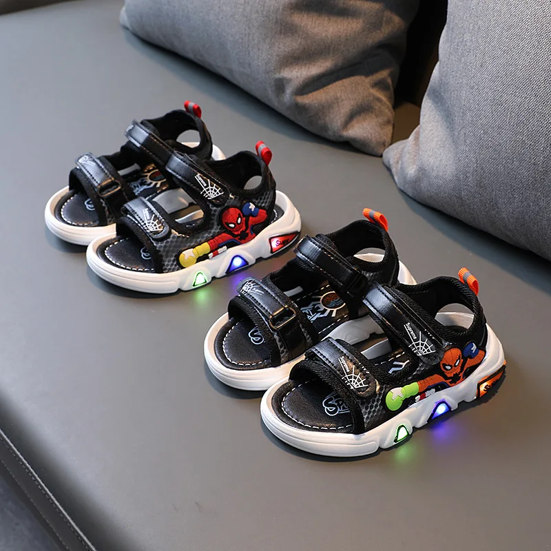 

2022 модная Милая детская повседневная обувь высокого качества, прекрасные детские сандалии, лидер продаж, светодиодные подсветки, кроссовки...