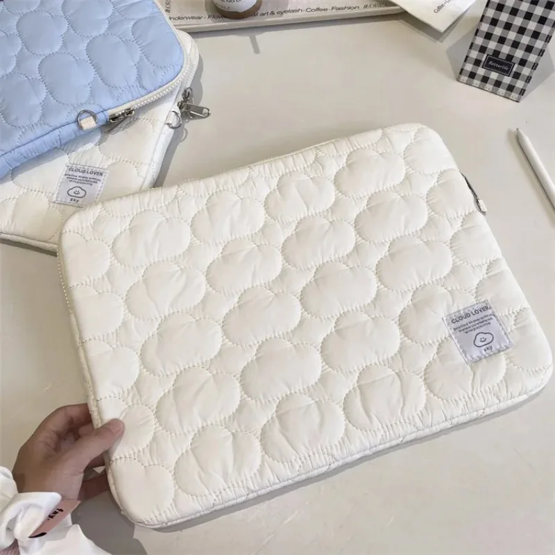 Сумка для Ipad с вышивкой на молнии однотонная из хлопка