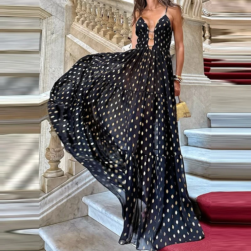 Вечернее платье Fanbety винтажного стиля из полиэстера