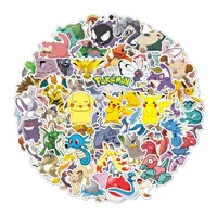 100pcs sticker pokemon sticker cartoon graffiti pet pikachu stickers anime stickers cute laptop skin toys for girls sticker pack