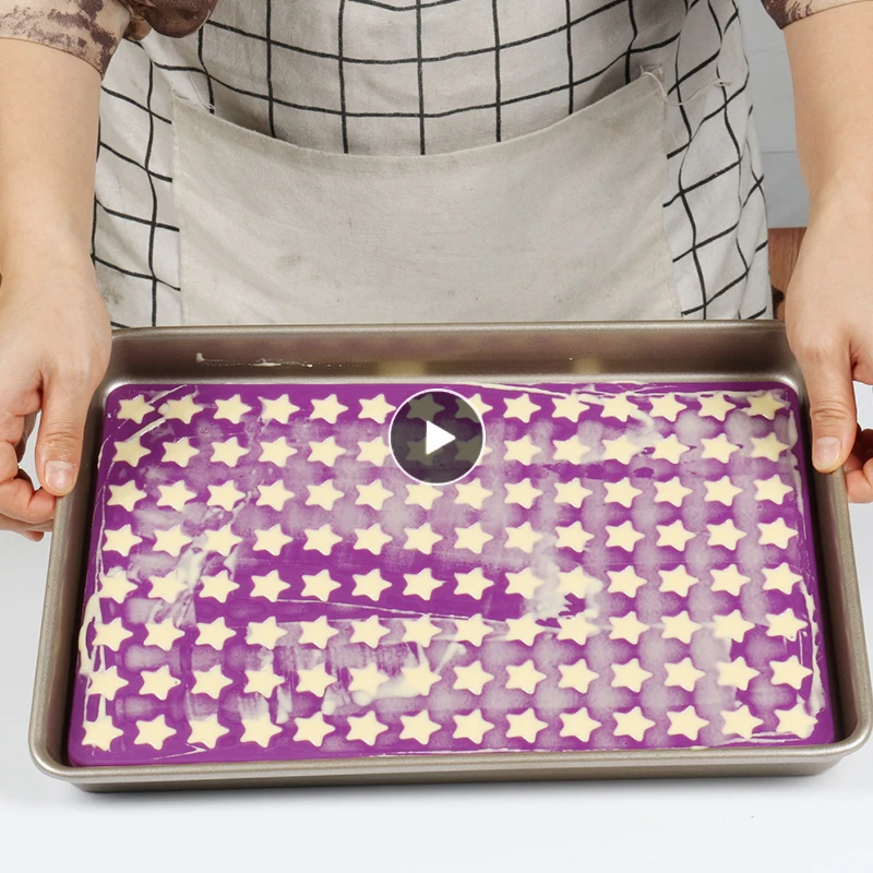 

Антипригарная силиконовая форма для выпечки, мини-форма в форме пятиугольной рыбьей кости, форма для печенья, коврик для выпечки «сделай са...