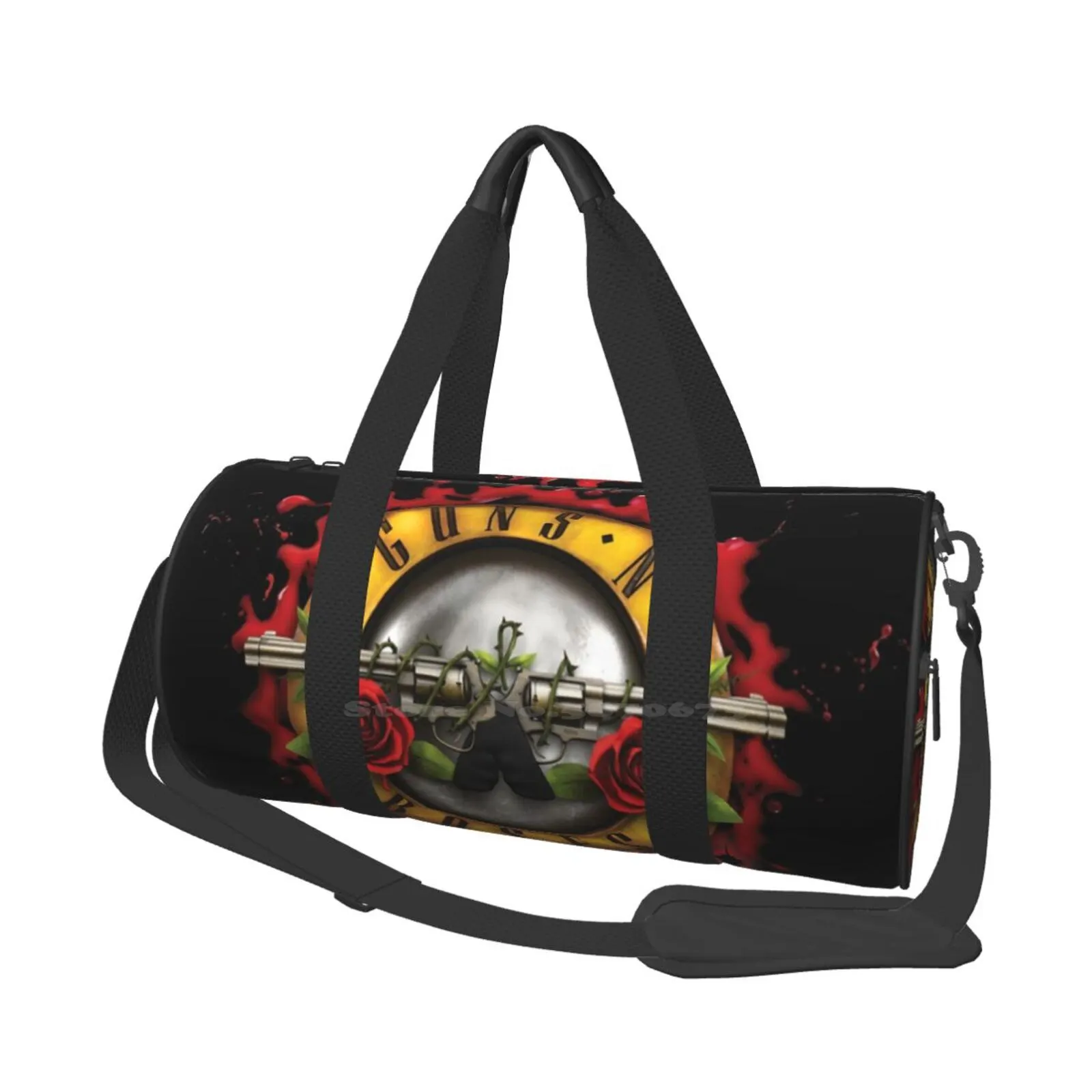 

Fire N Roses 2021 Bulnov Large-Capacity Shoulder Bag For Shopping Storage Outdoor Guns N Fire Gnr Bulnov