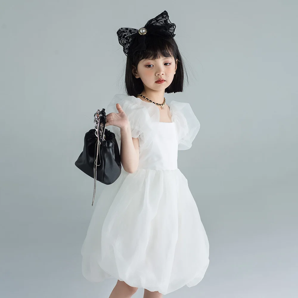 

Baby Toddler Girl Vestidos Summer Kids Clothes Lolita Style Solid Color Princess Dress Ball Gown Birthday Dresses