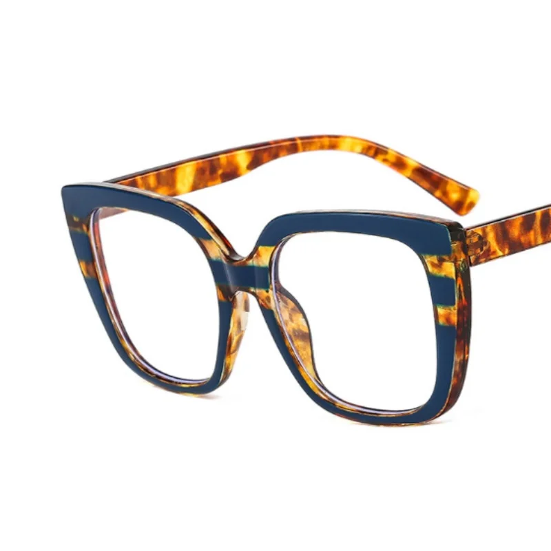 Очки для компьютера мужчин и женщин Большая квадратная оправа модные брендовые