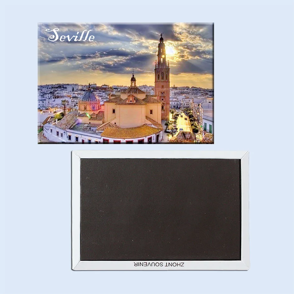 

St. Mary of the See Cathedral and Giralda ,Sevillel Fridge Magnets 21754 Small Order Souvenirs