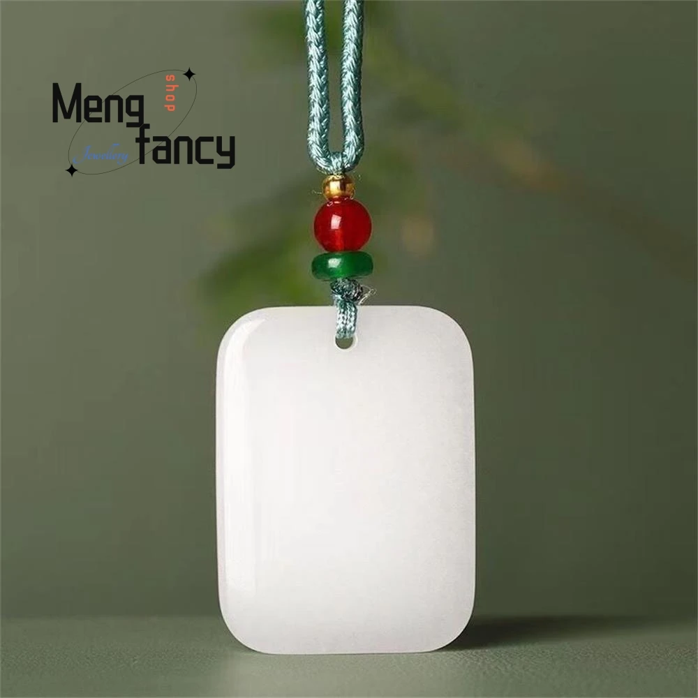 Натуральный Золотой нефрит Безопасный и звуковой знак кулон очаровательные