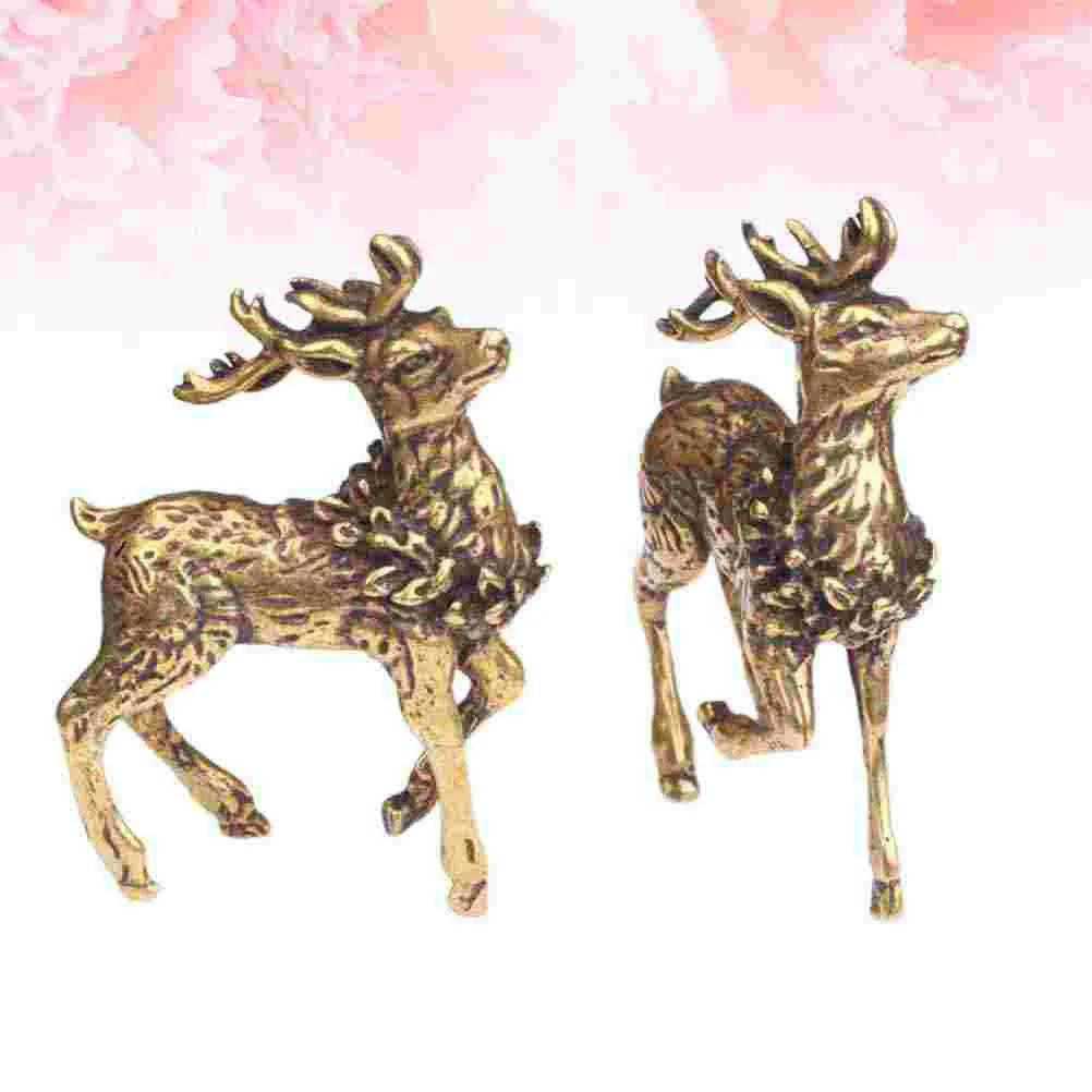 

Sika Deer Decor Brass Reindeer Figurines Brass Deer Figurines Deer Craft Ornament Brass Deer Decor Brass Deer Figurine