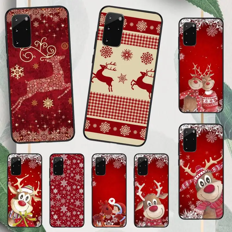 

Christmas Deer cute cartoon pattern Phone Case For Samsung galaxy A S note 22 52 21 20 53 51 71 12 13 10 32 50 fe s ultra plus