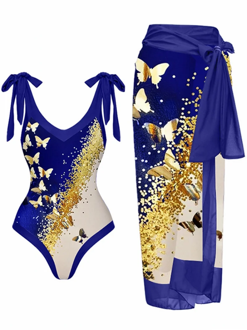 Two Piece Swimsuit Designer Bathing Suit Beach Skirt Cover Up Luxury Swimwear Surf Wear 2023 Summer Beachwear Vintage Women
