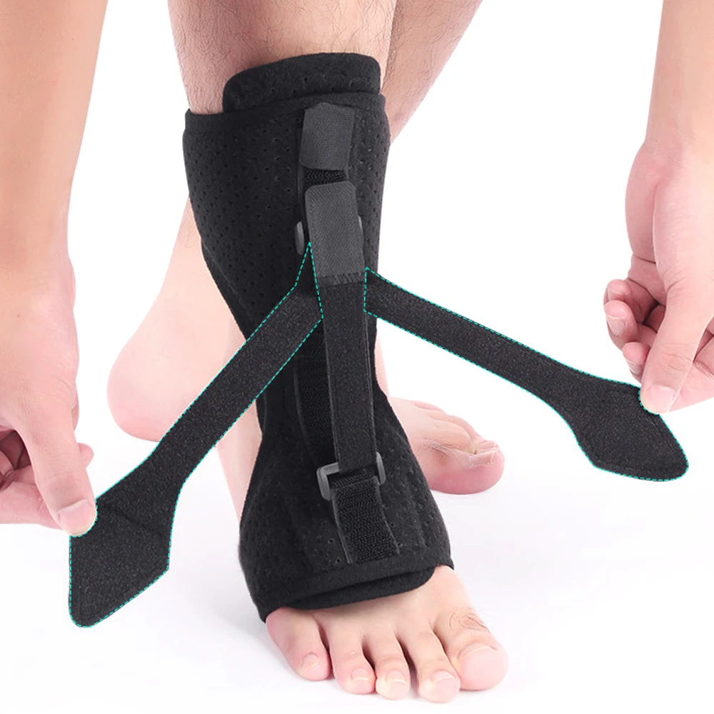 Фото 1 шт. AFO Drop Foot Brace, регулируемая ортопедическая скоба для стопы, восстановление подошвенного фасциита, поддержка шины для ног, предотвращение ортопедического применения №3