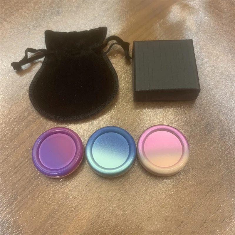 

New Zinc Alloy Fidget Toys Magnetic Fidget Slider Push-Papa Coins Toys