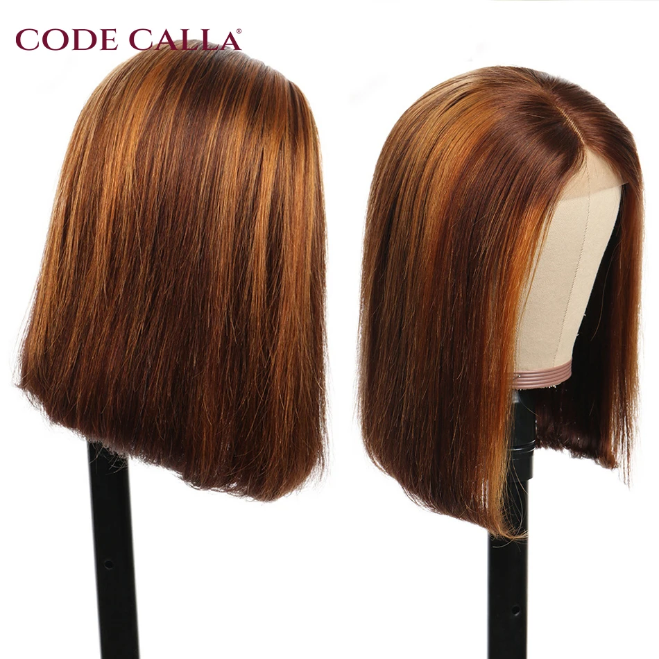 Парик хайлайтер короткий боб парик 13x 4 кружевной передний предварительно