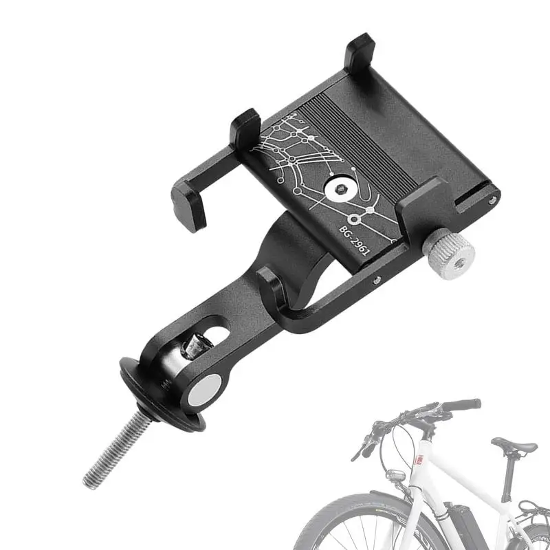 

Aluminum Alloy Bike Phone Mount 360-Degree Rotating Phone Holder With Secure Locking Bicycle Accessories For Phone Calls