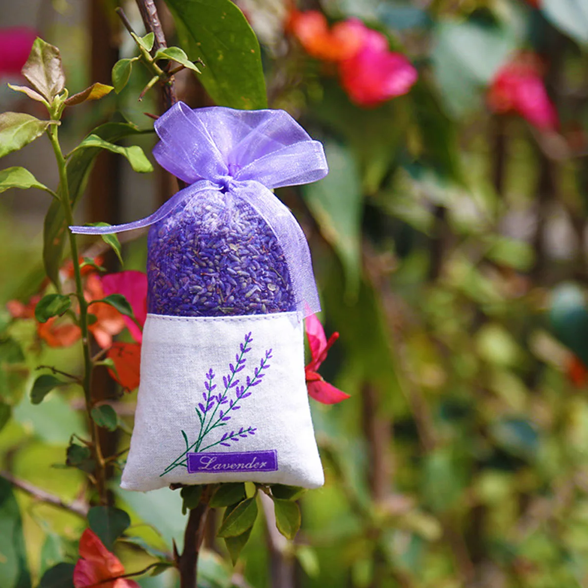 

10 Pcs Lavender Sachet Bags Gauze Bag Mesh Gift Bags Small Gift Bags Clear Goodie Bags Dried Lavender Bags Pendant