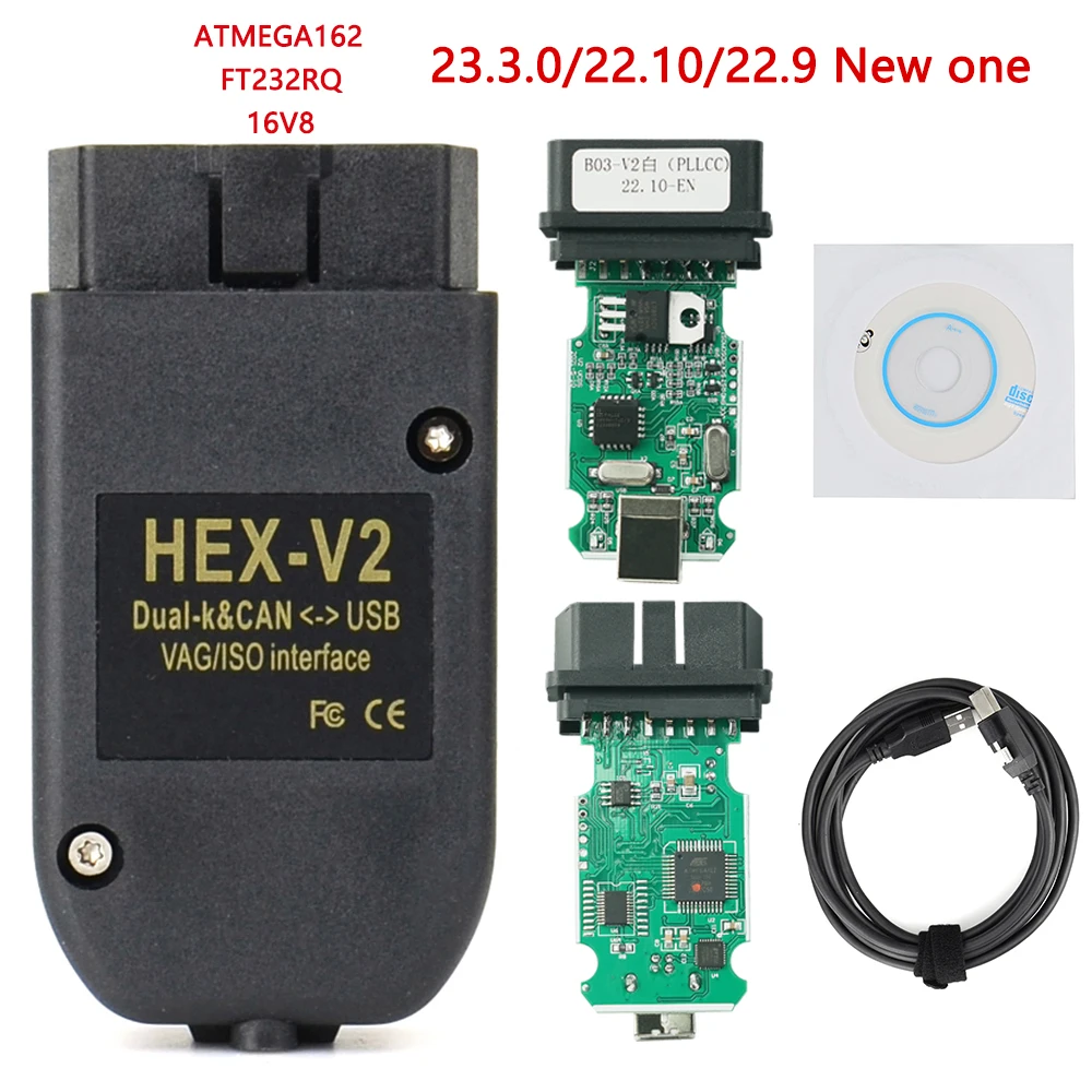 USB-сканер Obd VAGCOM 23.3.0 Vagcom 21,9 V2 Hex CAN для VW AUDI Skoda Seat VAG 22.3, немецкий и английский ATMEGA162 USB-сканер Obd VAGCOM 23.3.0 Vagcom 21,9 V2 Hex CAN для VW AUDI Skoda Seat VAG 22.3, немецкий и английский ATMEGA162