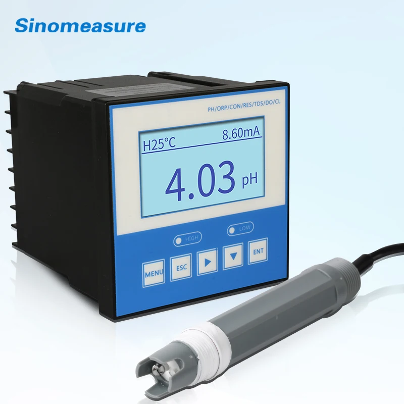 

2 in 1online ph meter 4-20ma pool ph controller analyzer
