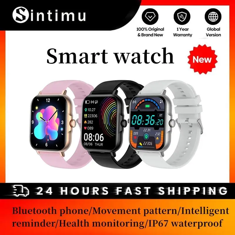 

Smart Watch Bluetooth Call Movement Pattern Scientific Guidance Message Intelligent Reminder Exquisite Dial SportS Smartwatch