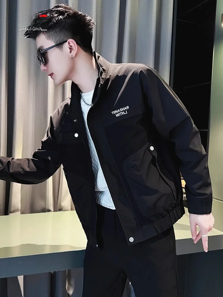 Высококлассная мужская верхняя одежда весна и осень 2024 новая зимняя модная