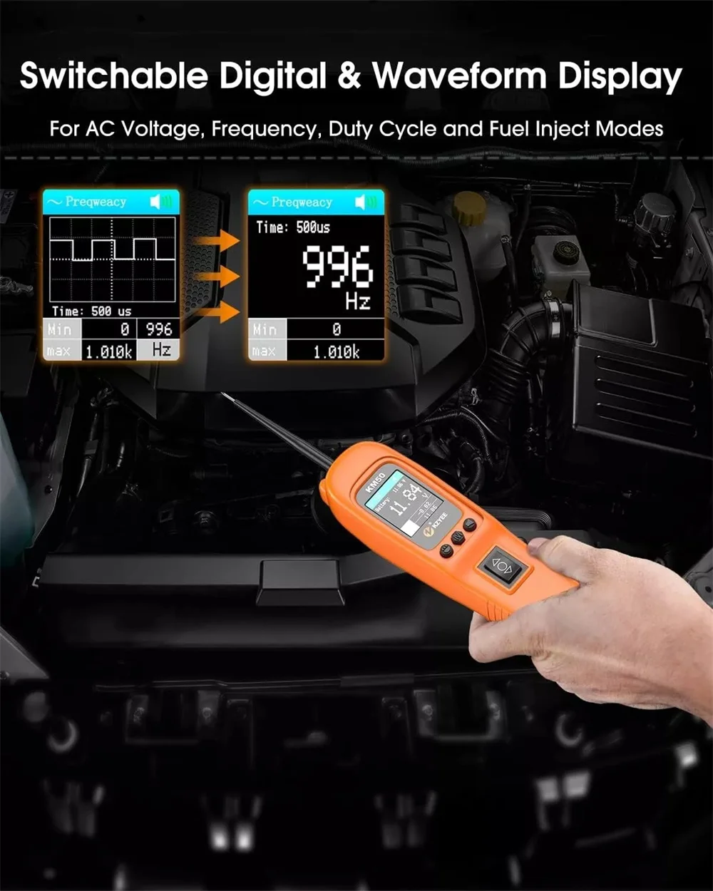 Комплект зондов для обнаружения электрической цепи KZYEE KM50 12 В/24 В