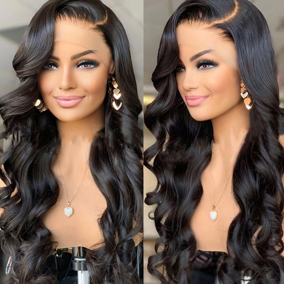 

13x4 Lace Front Human Hair Wigs for Women Body Wave Transparent Lace Frontal Wigs Brazilian Pre Plucked 4x4 Lace Closure Wig