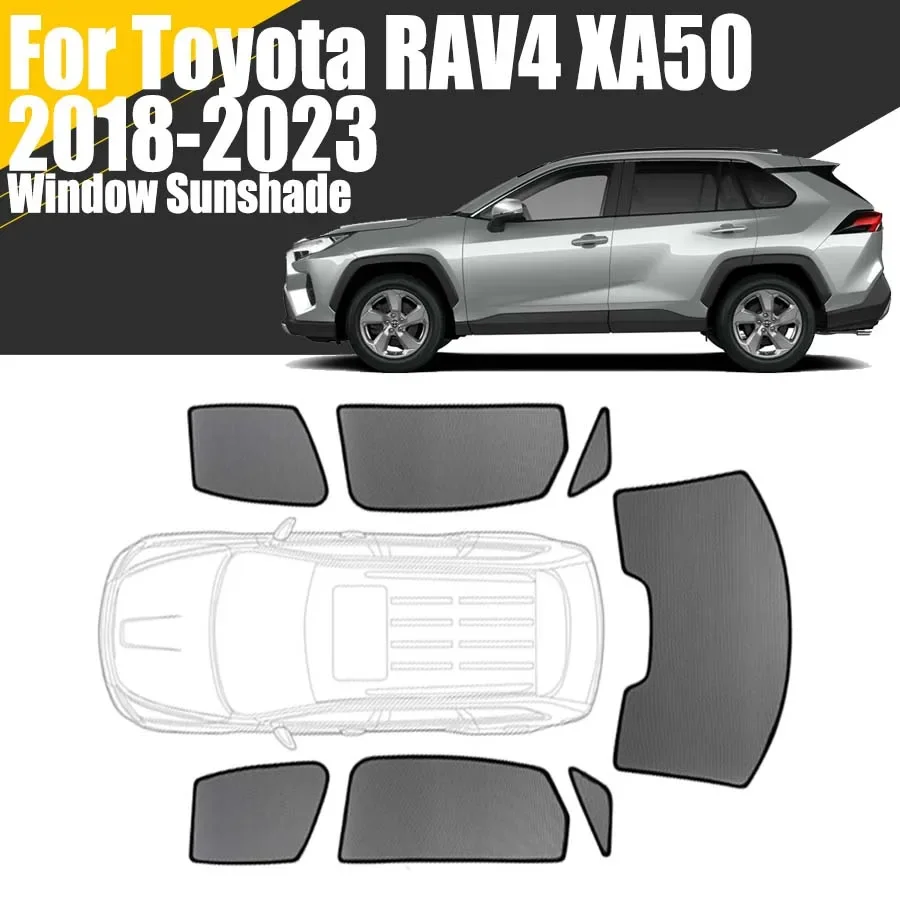 Магнитная Шторка От Солнца Для Toyota RAV4 XA50 2018-2023