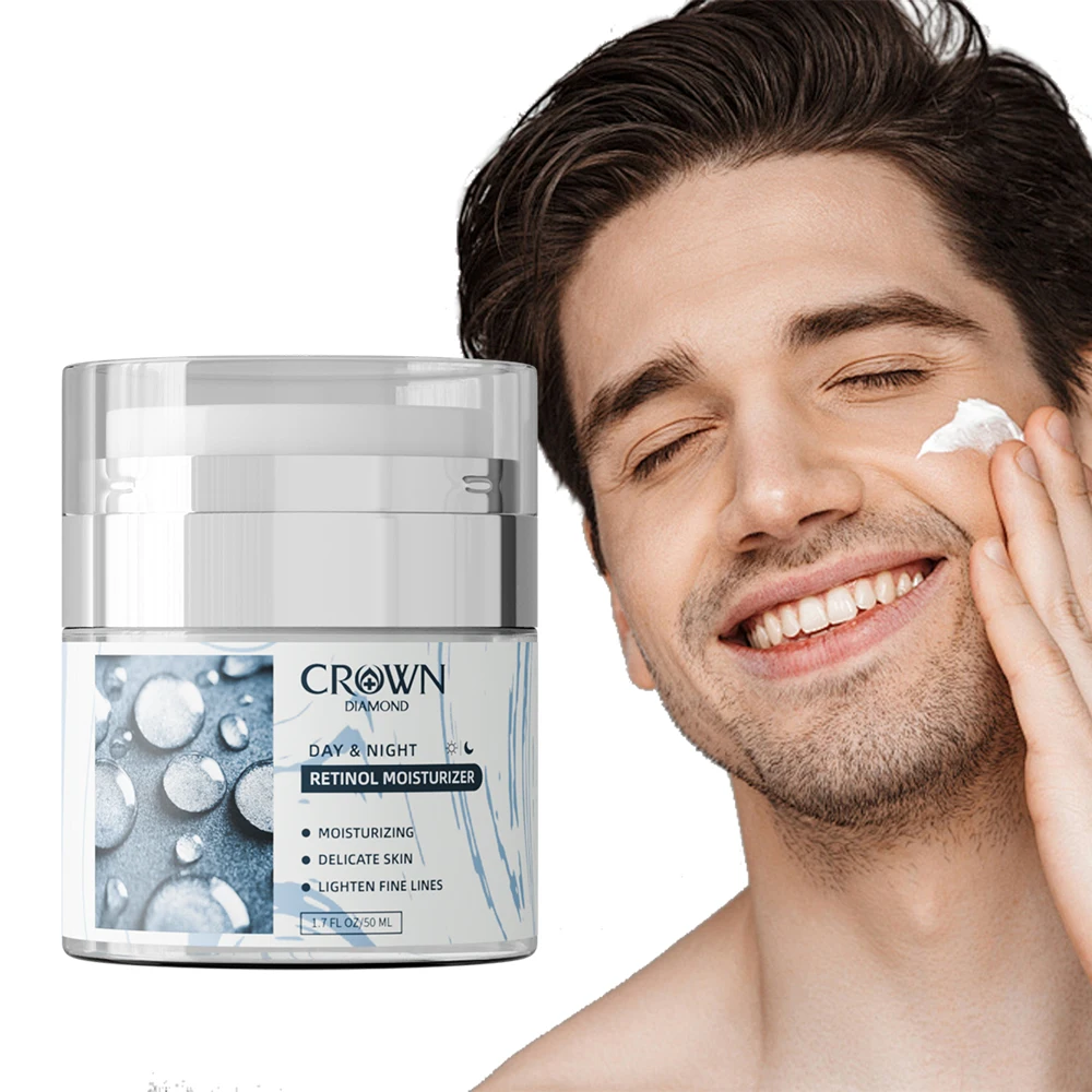 Мужской увлажняющий крем с ретинолом и витаминами освежающий улучшает
