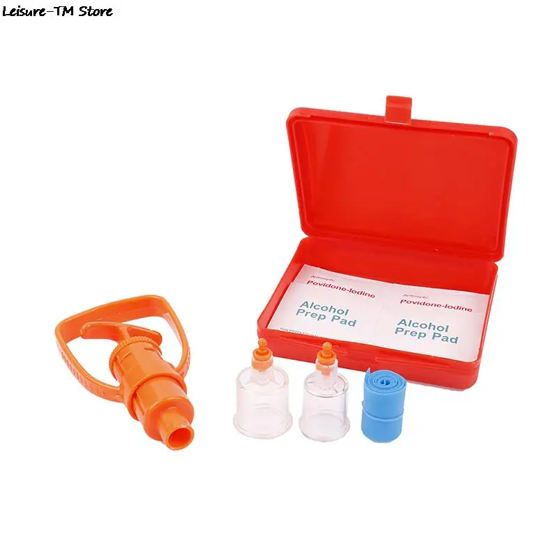 

Venom Extractor Pump First Aid Safety Kit Emergency OutdoorCamping Survival Tool