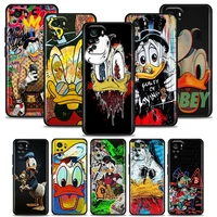 cute donald duck cartoon phone case for redmi 6 6a 7 7a 8 8a 9 9a 9c 9t 10 10c k40 k40s k50 pro plus gaming silicone case