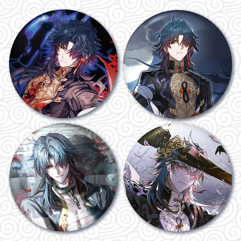 Игрушка Honkai: звёздный рельс 58 мм булавка для кнопки с лезвием Милая брошь в стиле