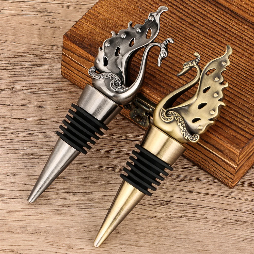 Декоративная винная пробка в виде лебедя