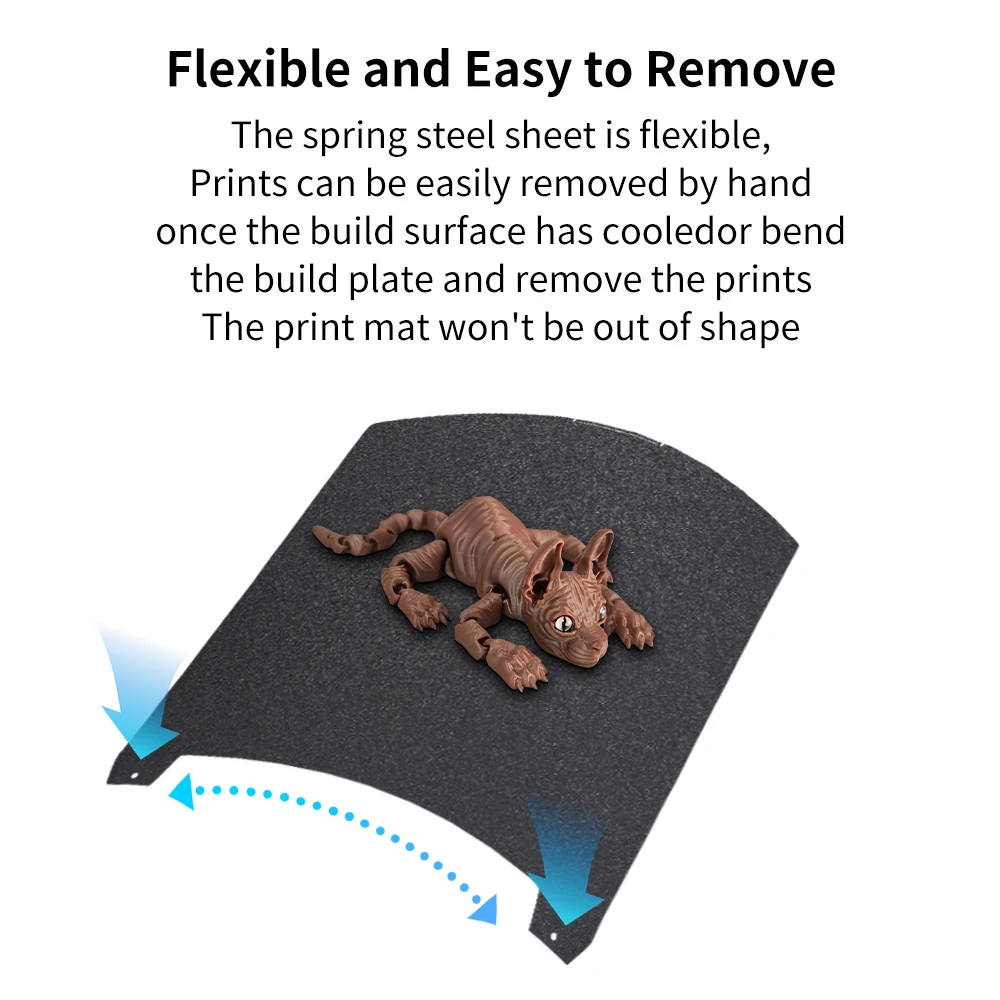 Для Creality K2 Plus Черная матовая конструкторная пластина PEI 370x370 мм Высокая прочность